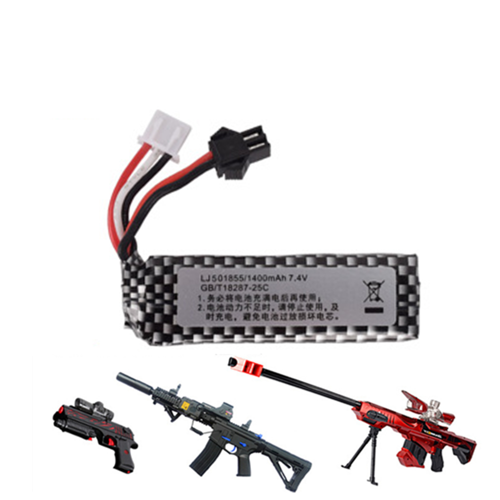 Rc Hobby Vehicles - 7.4 فولت 1400mah 25C 501855 يبو