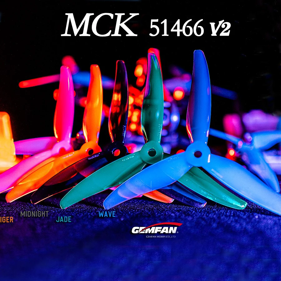 Rc Hobby Warehouse - 24 قطعة/12 أزواج Gemfan 51466 V2