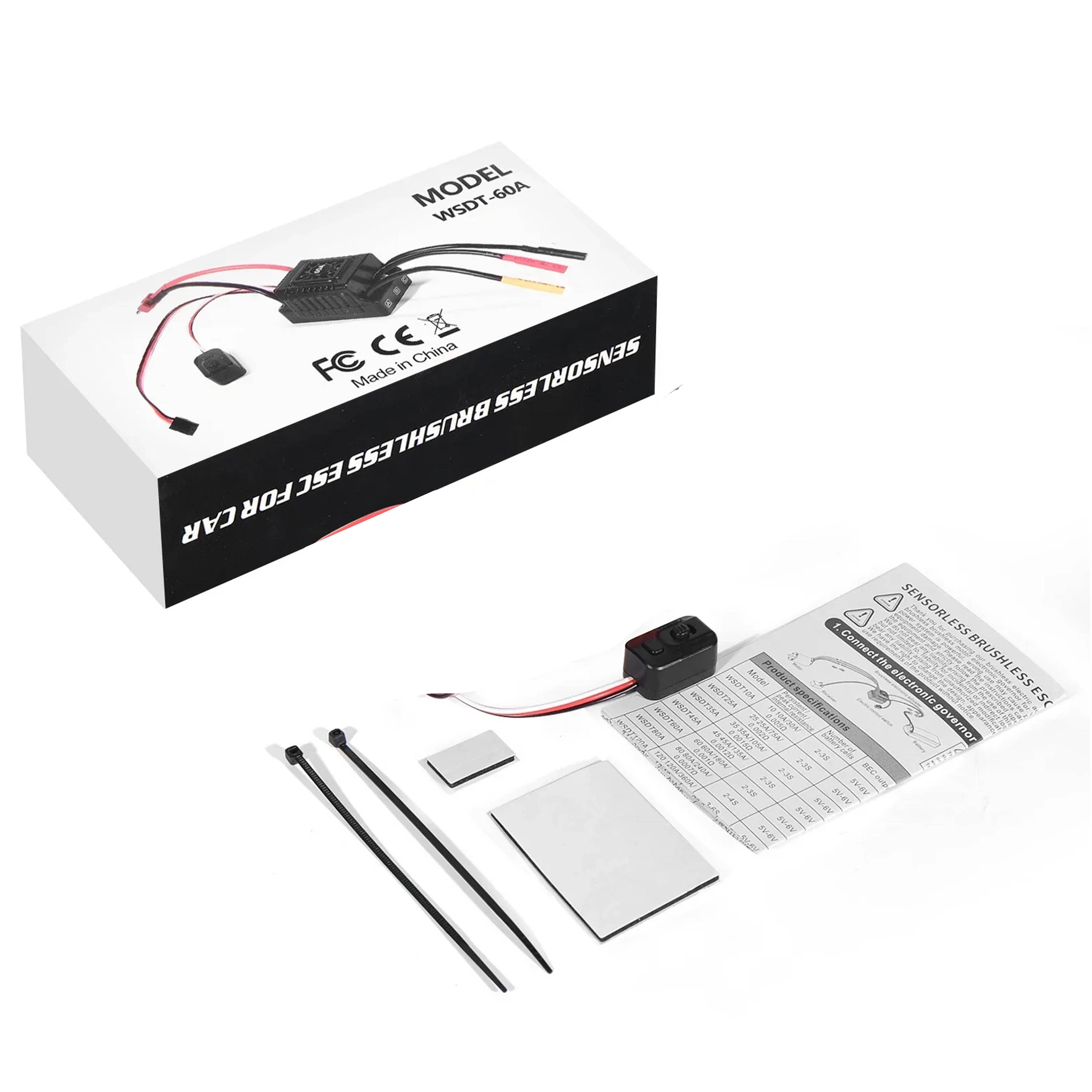 Esc Waterproof 60A - NEEBRC 45A 60A وحدة تحكم إلكترونية