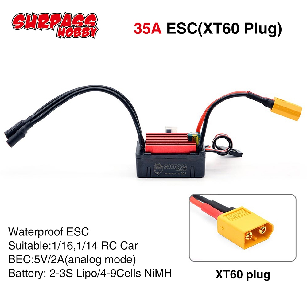SURPASSHOBBY ESC 150A 80A 120A - مراجعة Esc Waterproof 60A وسعره