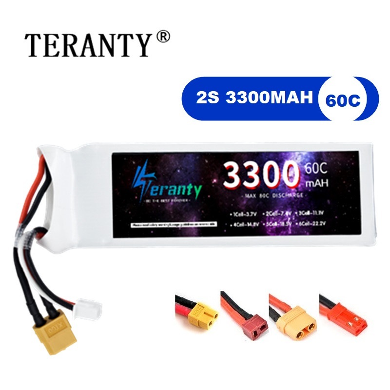 2S 7.4 فولت يبو بطارية 3300 مل - مراجعة Rc Hobby Model وسعره
