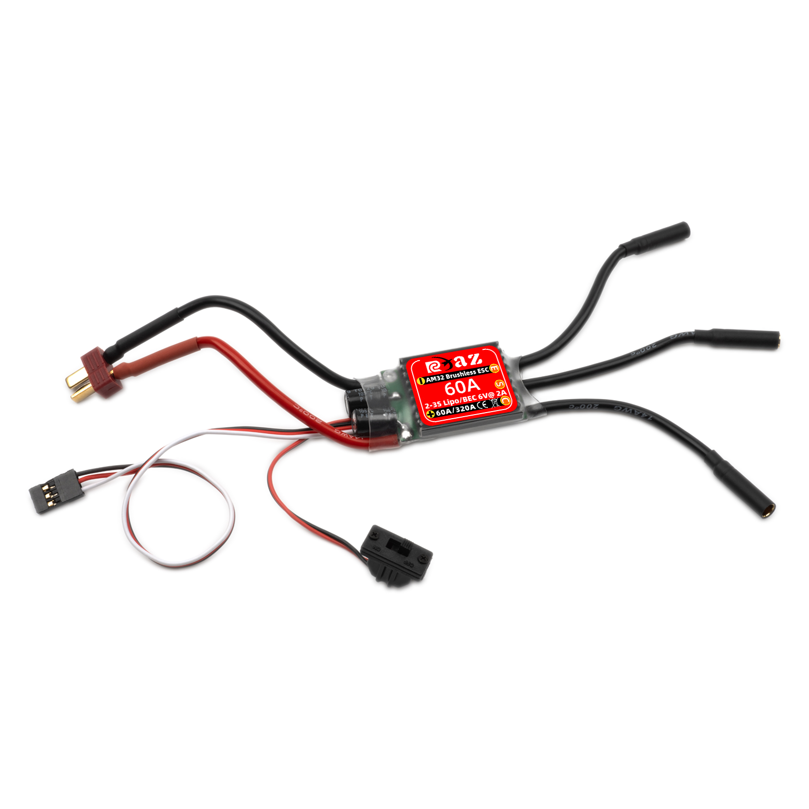 RCXAZ AM32 60A وحدة تحكم إلكتر - مراجعة Esc Waterproof 60A وسعره