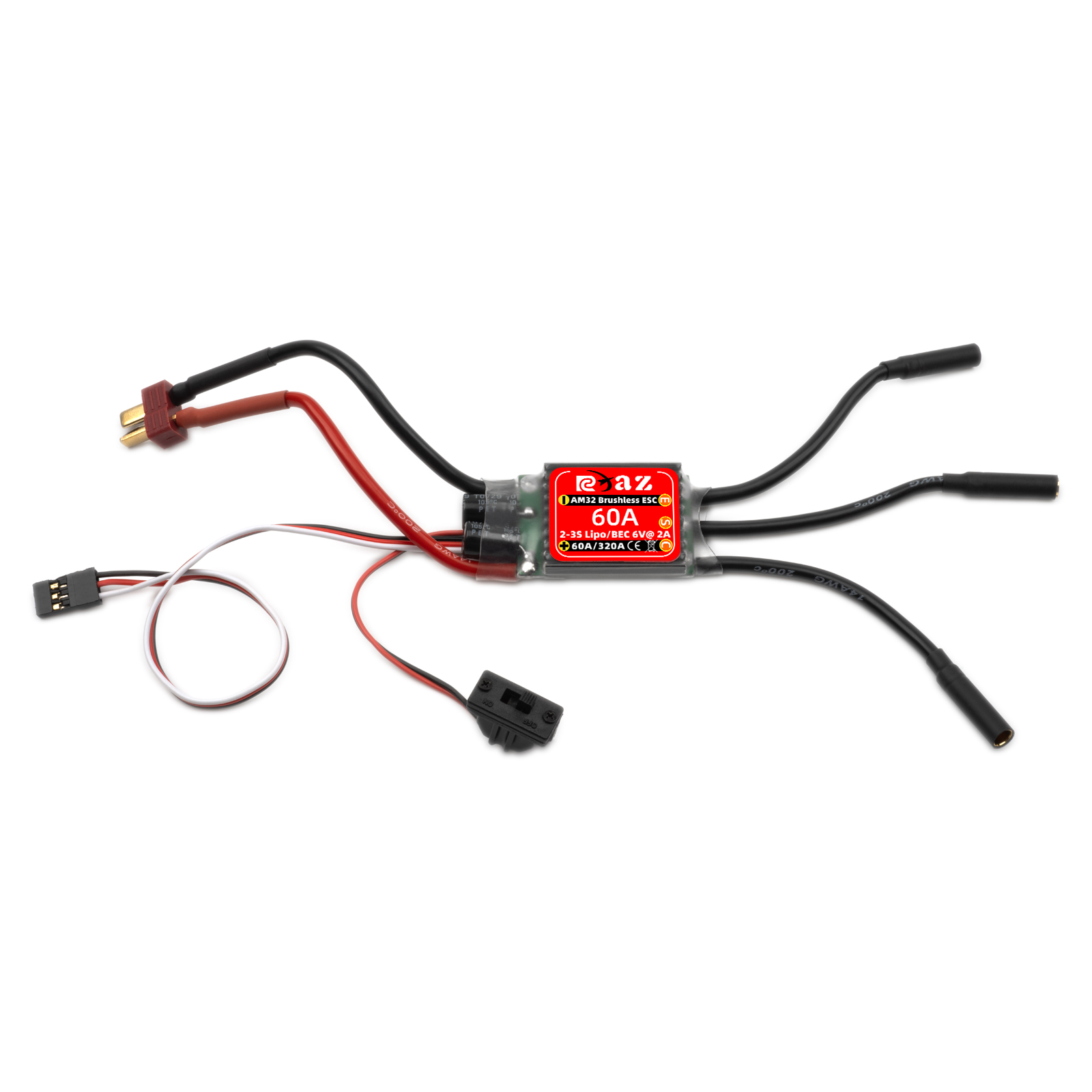 RCXAZ AM32 60A وحدة تحكم إلكتر - مراجعة Esc Waterproof 60A وسعره