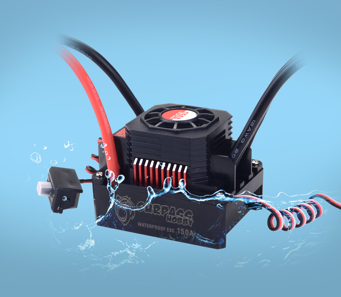 تجاوز هواية مقاوم للماء فرش ES - مراجعة Esc Waterproof 60A وسعره